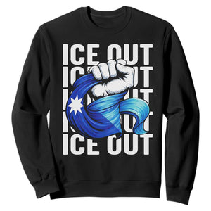 Minnesota Ice Out Sweatshirt Anti Ice Movement Protest TS12 Black Print Your Wear