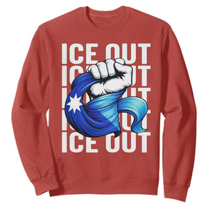 Minnesota Ice Out Sweatshirt Anti Ice Movement Protest TS12 Red Print Your Wear