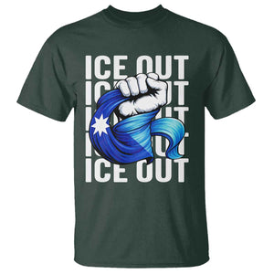 Minnesota Ice Out T Shirt Anti Ice Movement Protest TS12 Dark Forest Green Print Your Wear