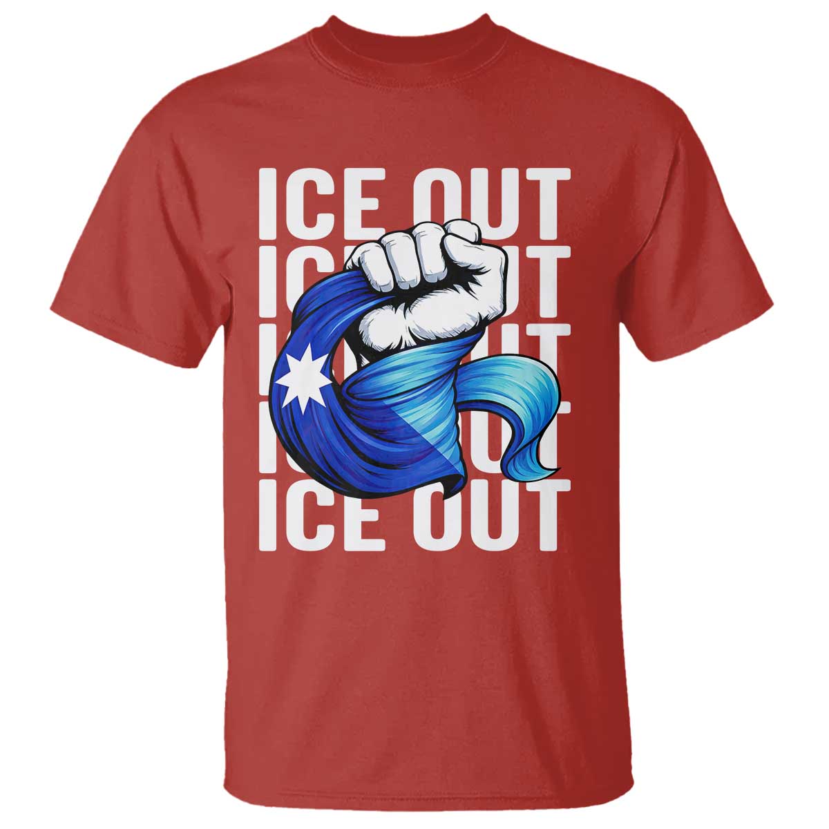 Minnesota Ice Out T Shirt Anti Ice Movement Protest TS12 Red Print Your Wear