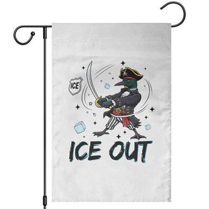 Funny Pirate Common Loon Minnesota Defends Abolish Ice Garden Flag TS12 White Print Your Wear