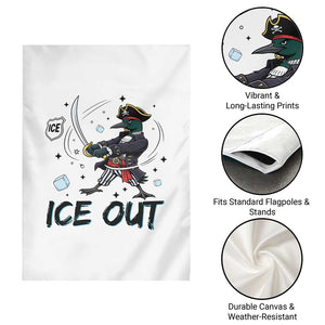 Funny Pirate Common Loon Minnesota Defends Abolish Ice Garden Flag TS12 Print Your Wear