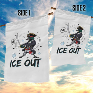 Funny Pirate Common Loon Minnesota Defends Abolish Ice Garden Flag TS12 Print Your Wear