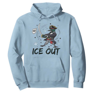 Funny Pirate Common Loon Minnesota Defends Abolish Ice Hoodie TS12 Light Blue Print Your Wear