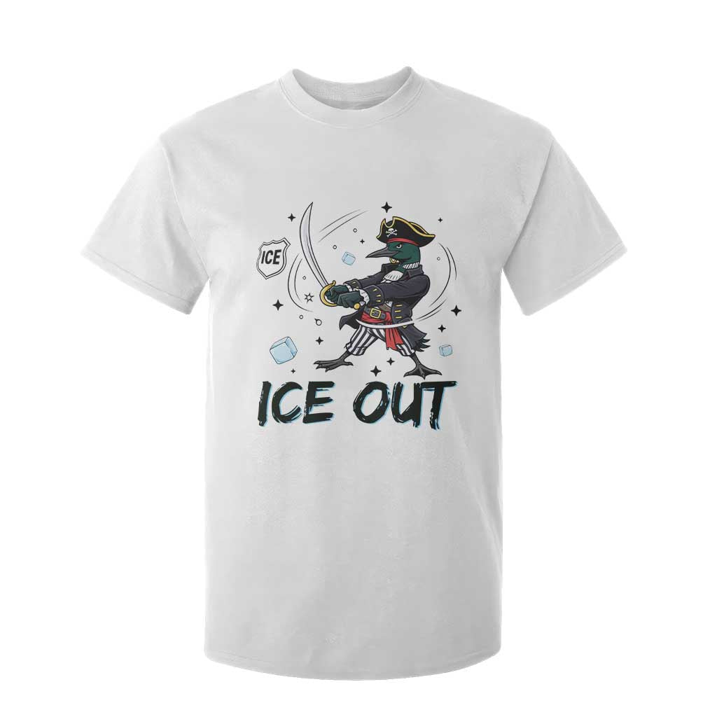 Funny Pirate Common Loon Minnesota Defends Abolish Ice T Shirt For Kid TS12 White Print Your Wear
