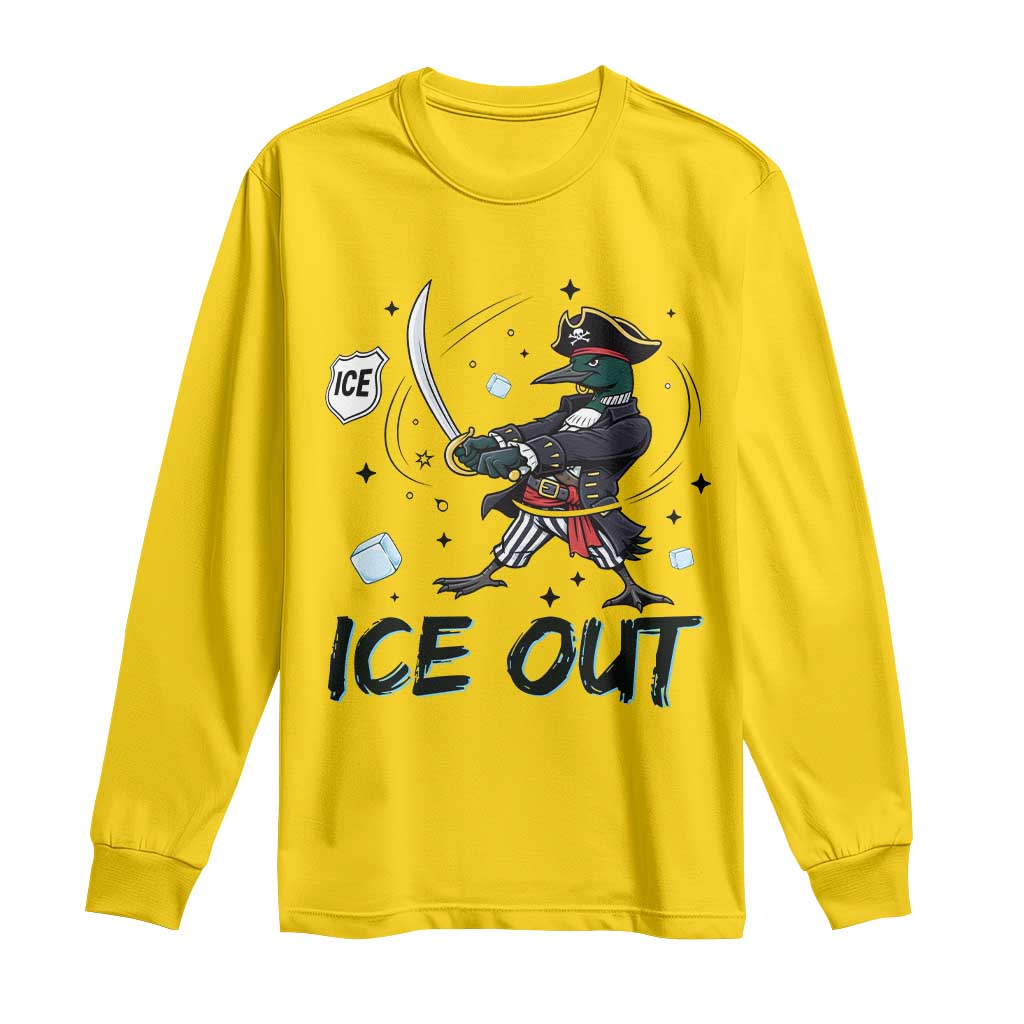 Funny Pirate Common Loon Minnesota Defends Abolish Ice Long Sleeve Shirt TS12 Daisy Print Your Wear