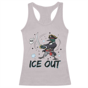 Funny Pirate Common Loon Minnesota Defends Abolish Ice Racerback Tank Top TS12 Ice Gray Print Your Wear