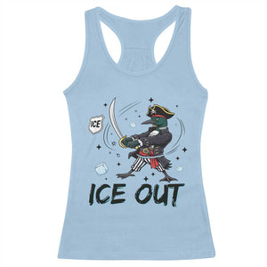 Funny Pirate Common Loon Minnesota Defends Abolish Ice Racerback Tank Top TS12 Light Blue Print Your Wear