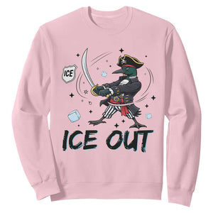 Funny Pirate Common Loon Minnesota Defends Abolish Ice Sweatshirt TS12 Light Pink Print Your Wear