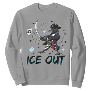 Funny Pirate Common Loon Minnesota Defends Abolish Ice Sweatshirt TS12 Sport Gray Print Your Wear