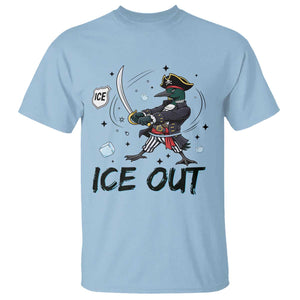 Funny Pirate Common Loon Minnesota Defends Abolish Ice T Shirt TS12 Light Blue Print Your Wear