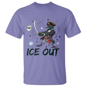 Funny Pirate Common Loon Minnesota Defends Abolish Ice T Shirt TS12 Violet Print Your Wear