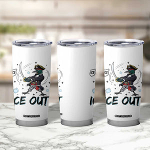 Funny Pirate Common Loon Minnesota Defends Abolish Ice Tumbler Cup TS12 Print Your Wear