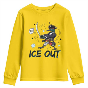 Funny Pirate Common Loon Minnesota Defends Abolish Ice Youth Sweatshirt TS12 Daisy Print Your Wear