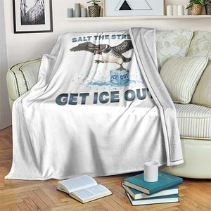 Minnesota Loon Salt The Streets Get Ice Out Throw Blanket TS12 Print Your Wear