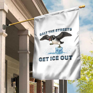 Minnesota Loon Salt The Streets Get Ice Out Garden Flag TS12 Print Your Wear