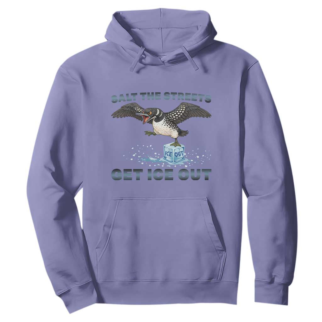 Minnesota Loon Salt The Streets Get Ice Out Hoodie TS12 Violet Print Your Wear