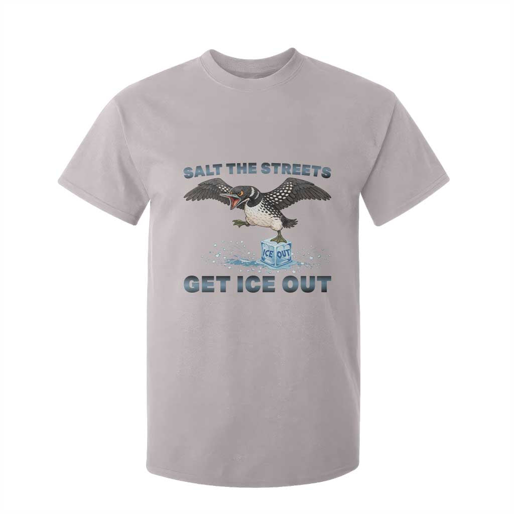 Minnesota Loon Salt The Streets Get Ice Out T Shirt For Kid TS12 Ice Gray Print Your Wear