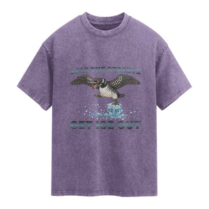 Minnesota Loon Salt The Streets Get Ice Out Washed Cotton T-Shirt