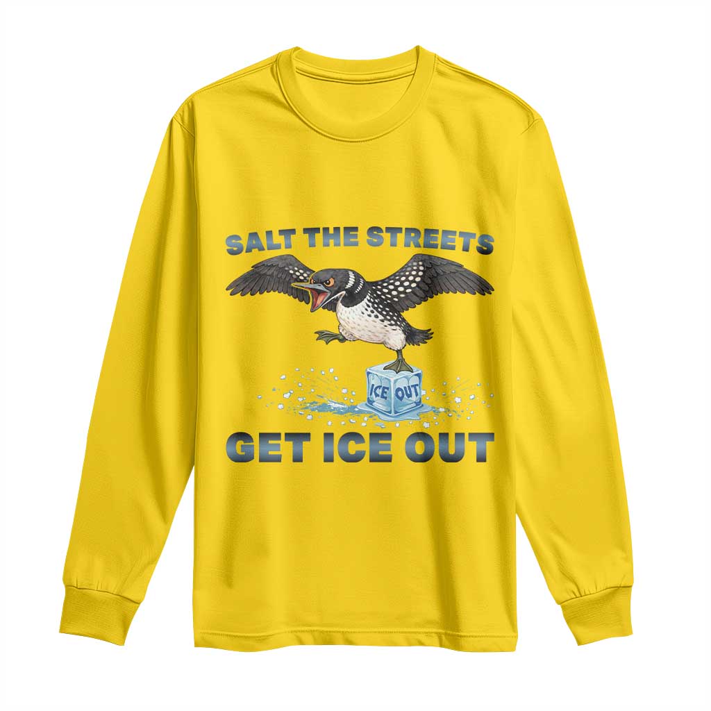 Minnesota Loon Salt The Streets Get Ice Out Long Sleeve Shirt TS12 Daisy Print Your Wear