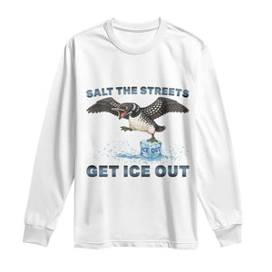 Minnesota Loon Salt The Streets Get Ice Out Long Sleeve Shirt TS12 White Print Your Wear
