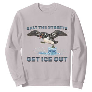 Minnesota Loon Salt The Streets Get Ice Out Sweatshirt TS12 Ice Gray Print Your Wear