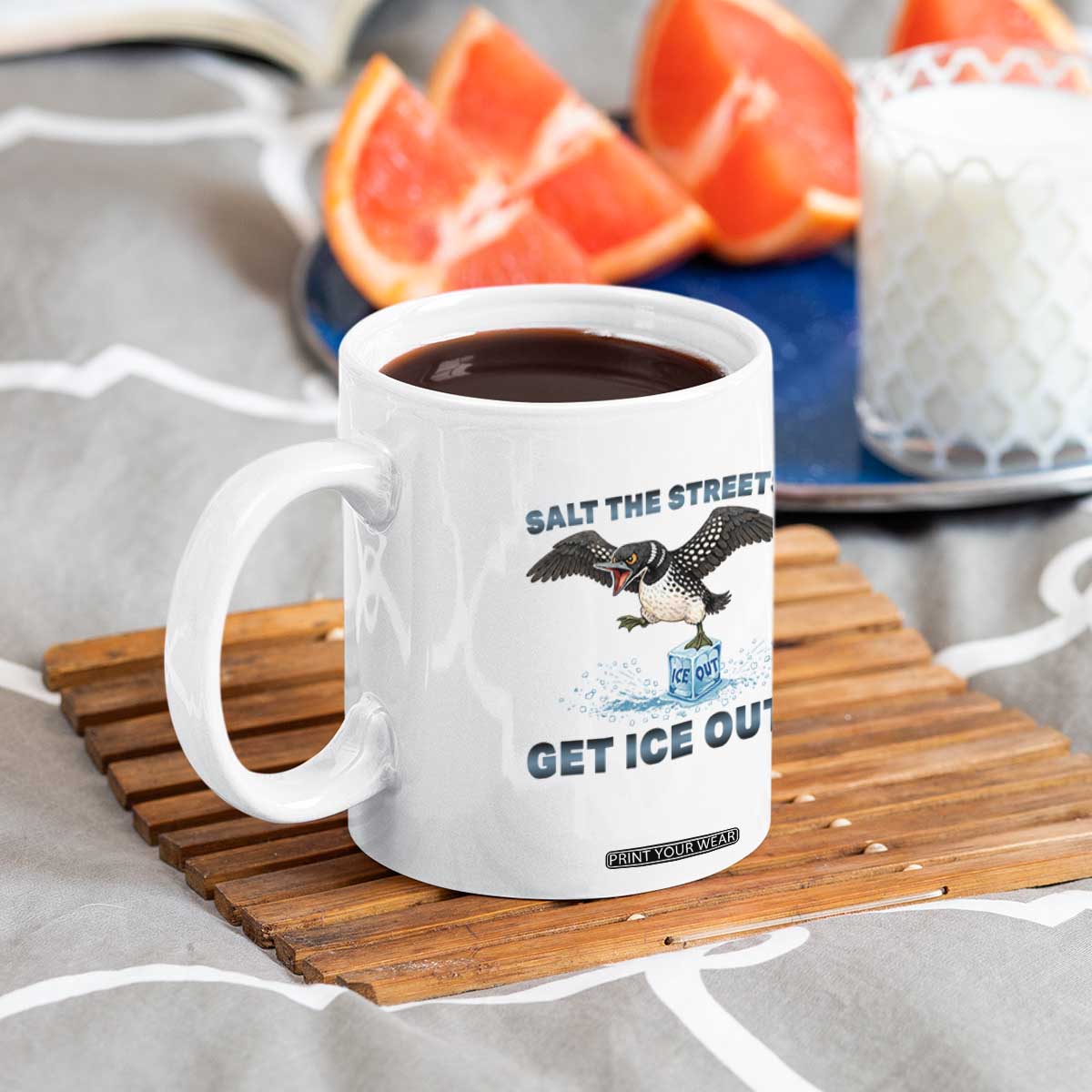 Minnesota Loon Salt The Streets Get Ice Out Coffee Mug TS12 Print Your Wear