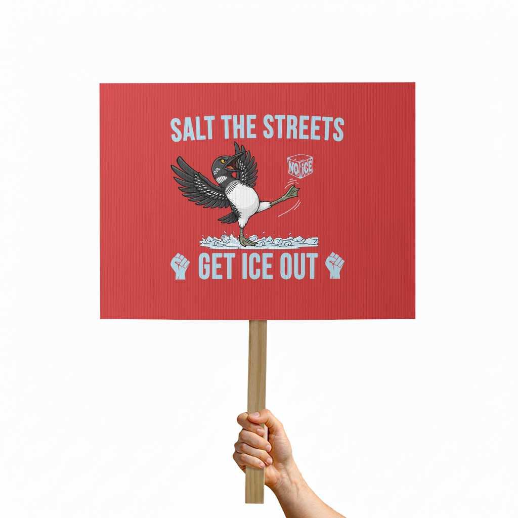 Salt The Streets Get Ice Out Protest Sign Resist Minneapolis Political TS12 Horizontal 18