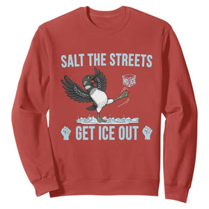 Salt The Streets Get Ice Out Sweatshirt Resist Minneapolis Political TS12 Red Print Your Wear