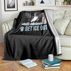 Get Ice Out Throw Blanket Funny Minnesota Loon Chasing Trump Pig TS12 Print Your Wear