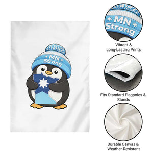 MN Strong Cute Penguin Garden Flag Minnesota State Pride Gift TS12 Print Your Wear