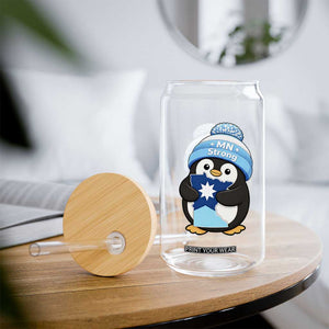 MN Strong Cute Penguin Glass Can Minnesota State Pride Gift TS12 Print Your Wear