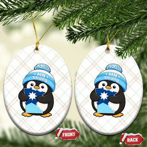 MN Strong Cute Penguin Ceramic Ornament Minnesota State Pride Gift TS12 Print Your Wear