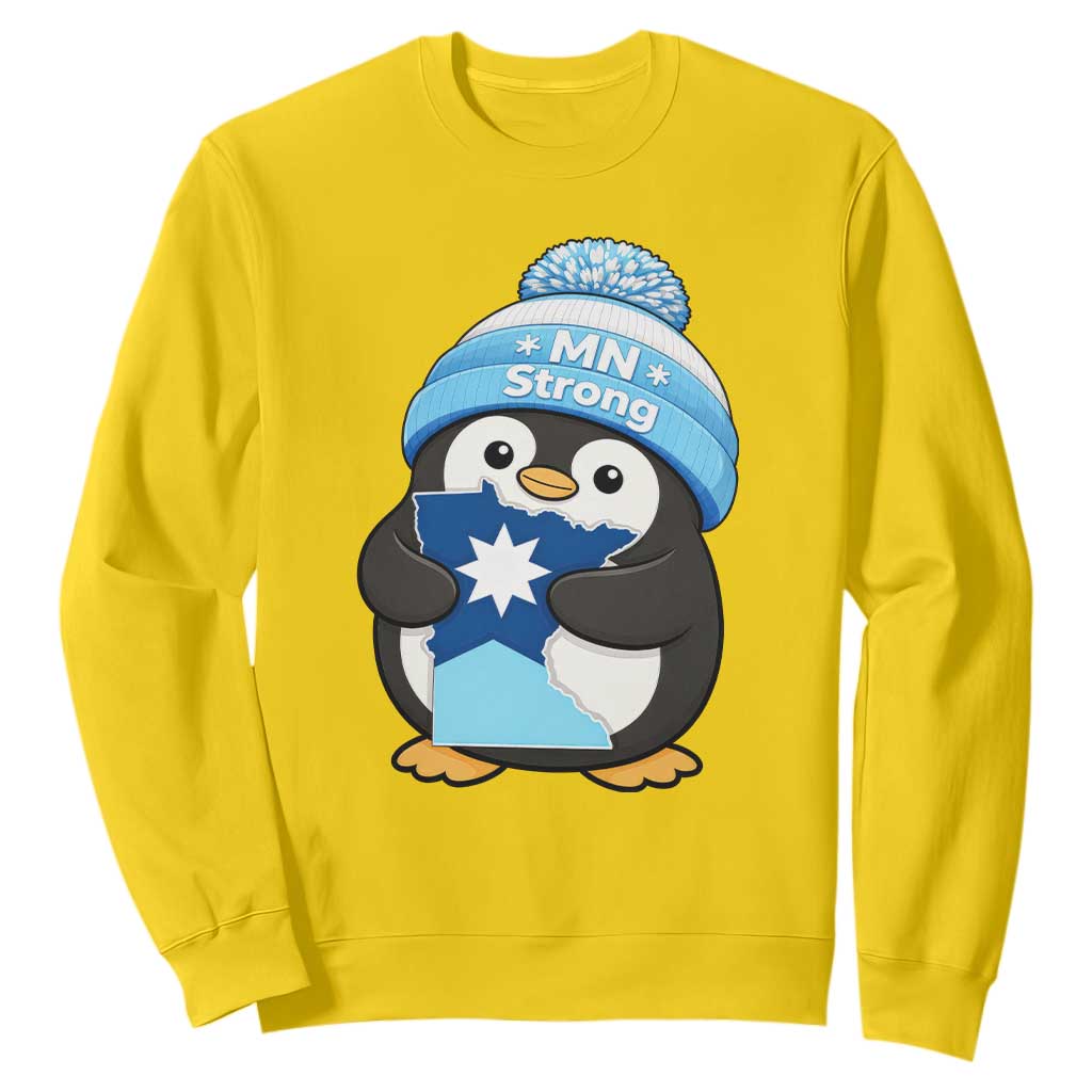MN Strong Cute Penguin Sweatshirt Minnesota State Pride Gift TS12 Daisy Print Your Wear