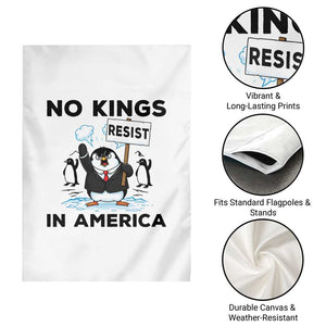 Funny Penguin Protest Garden Flag No Kings In America TS12 Print Your Wear