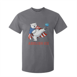 Abolish Ice T Shirt For Kid Funny Polar Bear Kicking Crown TS12 Charcoal Print Your Wear