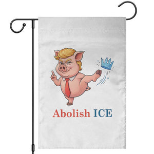 Protest Pig Kicking Icy Crown Garden Flag Political Humor Gift TS12 White Print Your Wear