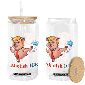 Protest Pig Kicking Icy Crown Glass Can Political Humor Gift TS12 Print Your Wear