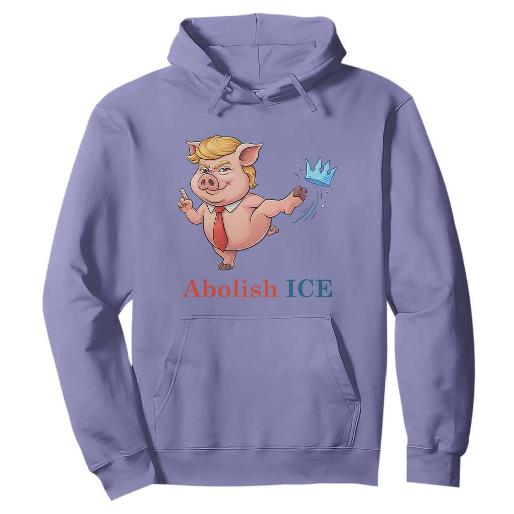 Protest Pig Kicking Icy Crown Hoodie Political Humor Gift TS12 Violet Print Your Wear