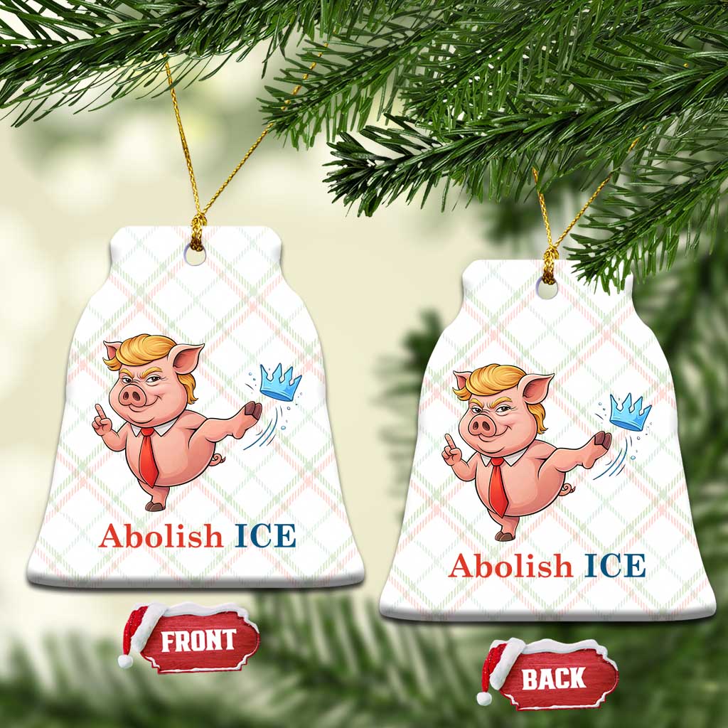 Protest Pig Kicking Icy Crown Ceramic Ornament Political Humor Gift TS12 Print Your Wear