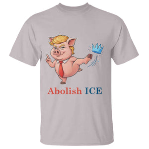 Protest Pig Kicking Icy Crown T Shirt Political Humor Gift TS12 Ice Gray Print Your Wear