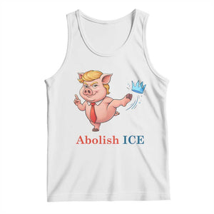 Protest Pig Kicking Icy Crown Tank Top Political Humor Gift TS12 White Print Your Wear