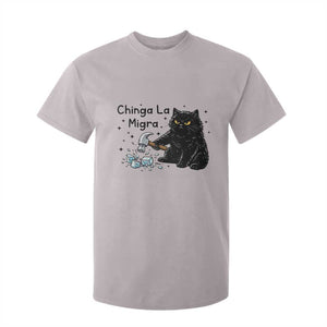 Chinga La Migra T Shirt For Kid Funny Cat Immigration Support TS12 Ice Gray Print Your Wear