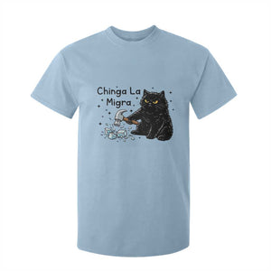 Chinga La Migra T Shirt For Kid Funny Cat Immigration Support TS12 Light Blue Print Your Wear