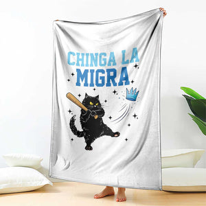 Chinga La Migra Throw Blanket Funny Protest Cat Minneapolis Support Gift TS12 Print Your Wear