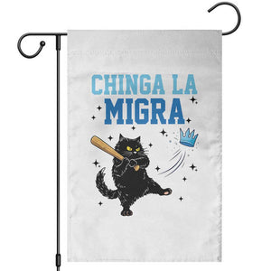 Chinga La Migra Garden Flag Funny Protest Cat Minneapolis Support Gift TS12 White Print Your Wear