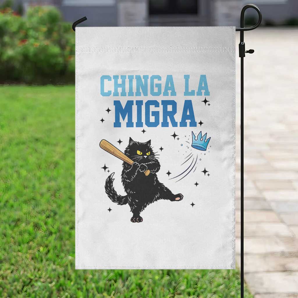 Chinga La Migra Garden Flag Funny Protest Cat Minneapolis Support Gift TS12 Print Your Wear