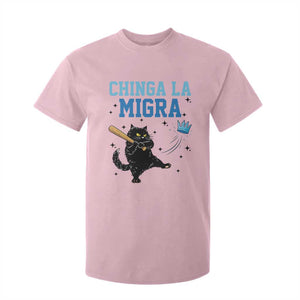 Chinga La Migra T Shirt For Kid Funny Protest Cat Minneapolis Support Gift TS12 Light Pink Print Your Wear