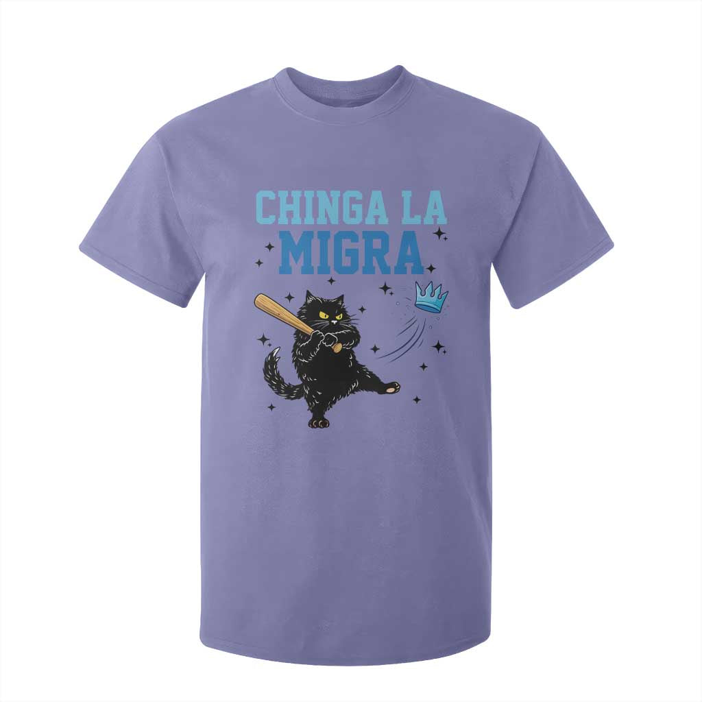 Chinga La Migra T Shirt For Kid Funny Protest Cat Minneapolis Support Gift TS12 Violet Print Your Wear