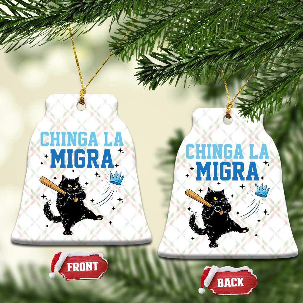 Chinga La Migra Ceramic Ornament Funny Protest Cat Minneapolis Support Gift TS12 Print Your Wear